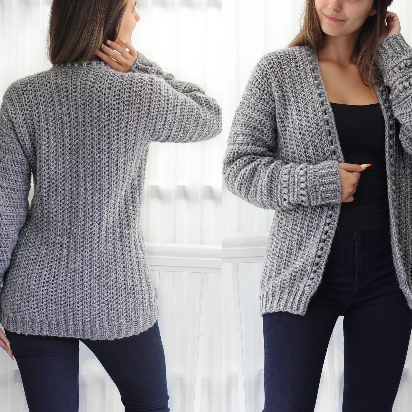 EMILY Crochet Cardigan PDF Crochet Pattern