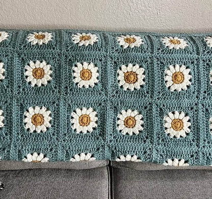 The Daisy Granny Square Blanket pattern - Crochet haven