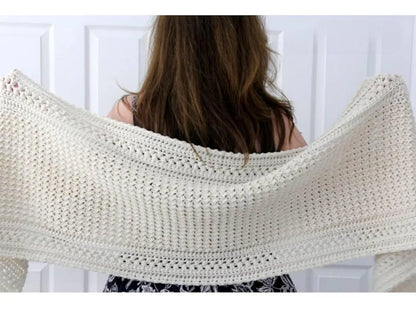 Rectangle Shawl Crochet Pattern