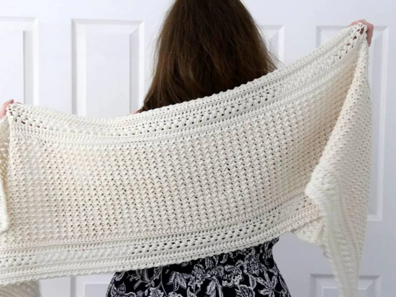 Rectangle Shawl Crochet Pattern