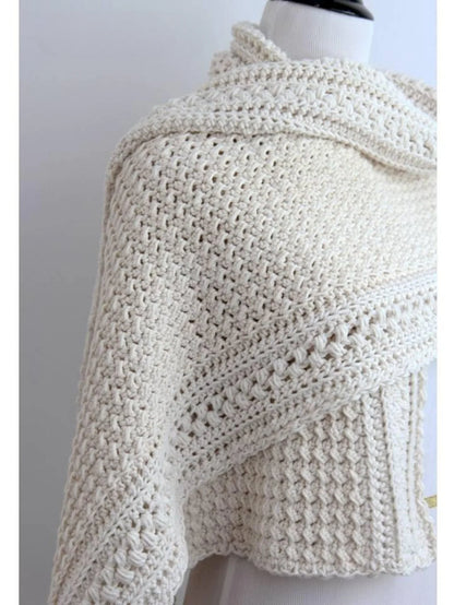 Rectangle Shawl Crochet Pattern