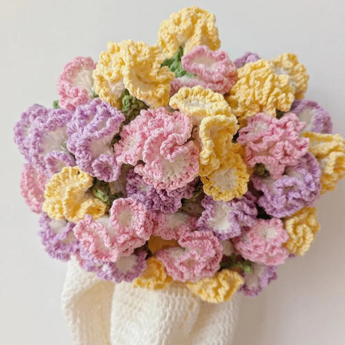 Carnation Garden bouquet blanket pattern