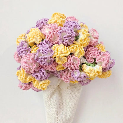 Carnation Garden bouquet blanket pattern